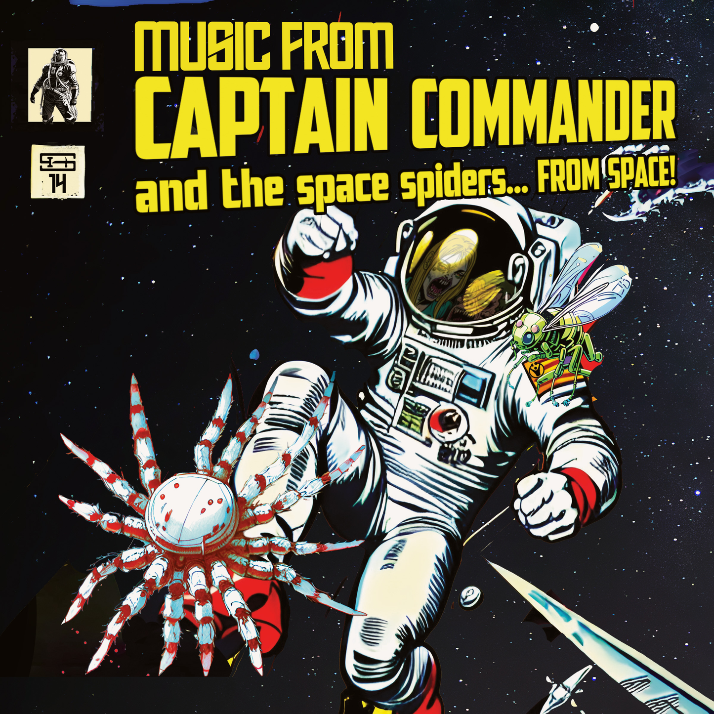 Music from Captain Commander and the space spiders... FROM SPACE!